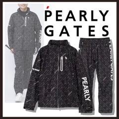 新品 未使用 パーリーゲイツ クラフトエボ レインウェア セットアップ 千鳥柄 XL【PGG PEARLY GATES】2WAYフルジップアップレインウェア 上下セット