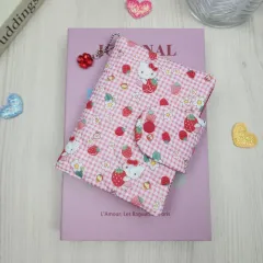 ハンドメイド いちご ハローキティ ハートキルティング ダイアリー COVER A6