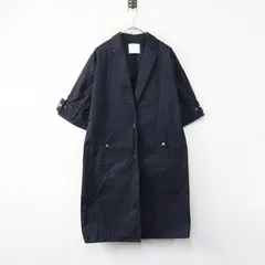 チノ CINOH コットン ハーフ スリーブ コート 38■ネイビー アウター ジャケット 上着 長袖 前開き テーラード【2400014811827】のサムネイル