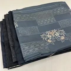 大島紬 羽織り 正絹 5着 羽織りまとめ売り リメイク材料 m-1063