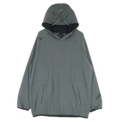 Mizuno ミズノ ワンポイントロゴ 長袖 パーカー L グレー メンズ 古着のサムネイル