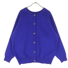 niko and... ニコアンド 長袖 ニットカーディガン F ブルー レディース 古着