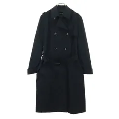 美品 LAUTREAMONT ロートレアモン 長袖 トレンチコート 38 ブラック レディース 古着のサムネイル