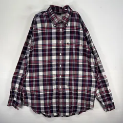 古着 ブルックスブラザーズ Brooks Brothers 長袖シャツ ワンポイント ロゴ ボタンダウン チェック L  ネイビー系 マルチカラー メンズ