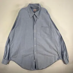 古着 60's～70's/60年代～70年代 ヴィンテージ ブルックスブラザーズ Brooks Brothers 長袖シャツ ボタンダウン 6ボタン MAKERS XL  ブルー系 無地 メンズ