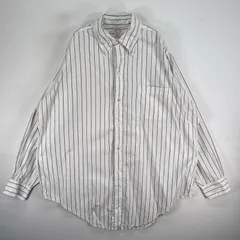 古着 ブルックスブラザーズ Brooks Brothers 長袖シャツ 6ボタン USA製 ストライプ L  ホワイト系 マルチカラー メンズ