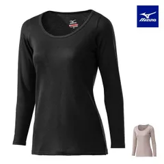 【メール便】【アウトレット】ミズノ ブレスサーモ レディース アンダーウエア 中厚ソフト for Daily ラウンドネック9分袖シャツ C2JAA821 1枚