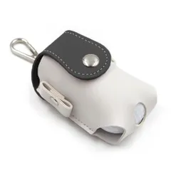 AZNABLE ゴルフボールケース 2個収納 携帯用 ゴルフアクセサリー カラビナ付き コンパクト 軽量 (ブラック) [ブラック]