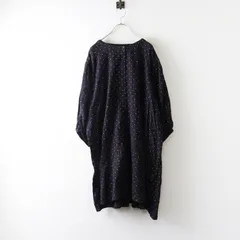 サマンサモスモス Samansa Mos2 柄アソート後ろティアードチュニック F｜チャコール系 トップス ノーカラー ドット【2400014842890】