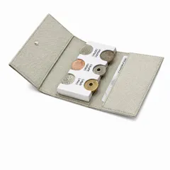 VIVIORA コインホルダー 小銭入れ お札も入る 振っても落ちない コインケース メンズ 車用 小銭ホルダー 三つ折り コンパクト 財布 [ライトグレー]