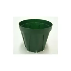 【新品】 スリット鉢 プラ鉢 7.5ｃｍ モスグリーン 100個セット 1のサムネイル