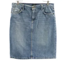 J.CREW ジェイクルー USA製 ミディ丈 デニム タイトスカート 4 ウォッシュブルー レディース 古着のサムネイル