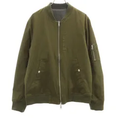 nano universe ナノユニバース リバーシブル フライトジャケット L グレー メンズ 古着