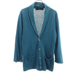 BEAUTY＆YOUTH ビューティーアンドユース 7分袖 ニットジャケット M ブルー系 メンズ 古着