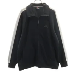 美品 FIRSTDOWN ファーストダウン トラックジャケット L ブラック ジャージ メンズ 古着