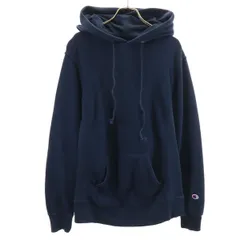 Champion チャンピオン 長袖 リバースウィーブ スウェットパーカー L ネイビー メンズ 古着