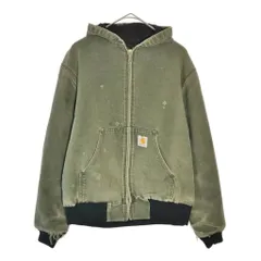 Carhartt カーハート アクティブジャケット ダック ワークジャケット オリーブ(メンズ M相当)中古 古着 X4863