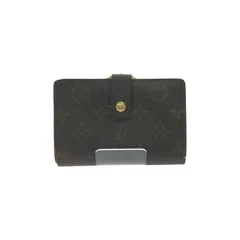 ▼▼LOUIS VUITTON ルイヴィトン レディース 二つ折り財布 がま口 モノグラム・ポルトモネ・ピエ・ヴィエノワ M61663 ブラウン