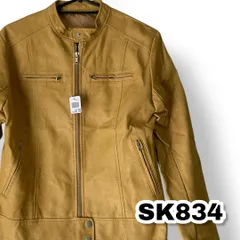 Riche Glamour（リシェグラマー）ライダースジャケット 黄色 Ｌサイズ メンズジャケット　管理SK834のサムネイル