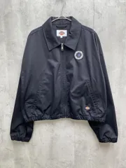 Dickies ディッキーズ ロゴパッチ ワッペン ブルゾン ワークジャケット ショート丈 sizeL/黒  ■◇◎メンズ