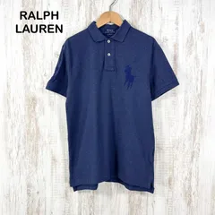 新品未使用 美品 現行タグ QRコード POLO RALPH LAUREN ポロラルフローレン CUSTUM SLIMFIT カスタムスリムフィット ビッグポニーロゴ刺繡 ナンバリング 鹿の子 半袖 ポロシャツ ブルー メンズ トップス