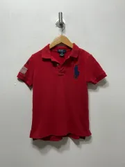 ポロラルフローレン キッズ 赤 半袖 カラーTシャツ 4t