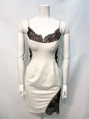 2395 Love Rich ラブリッチ　キャバクラ　ドレス　レース　ストーン　タイト　ミニ　伸縮性　キャバドレス