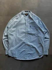 CHAPS RALPH LAUREN バンドカラー 長袖シャツ 水色 16 34/35