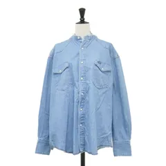 Wrangler × Bshop 別注 シャツ インディゴ サイズ:XS | 23春夏 カットオフ デニム ウエスタン シャツ | スタンドカラー 断ち切り 長袖 スナップボタン コットン | トップス カジュアルシャツ | コラボ【メンズ】【中古】のサムネイル