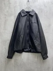 JUNRed ジュンレッド ダブルZIPシンセティックレザーブルゾン ジャケット sizeM/黒 ◇■メンズ