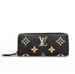 ☆ルイヴィトン バイカラー モノグラム アンプラント ポルトフォイユ クレマンス M82338 ノワール ラウンド 長財布 LOUIS VUITTON