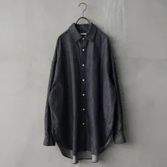MANON (マノン) | COTTON POPLIN OVER SHT (denim) one size | トップス シャツ デニムのサムネイル