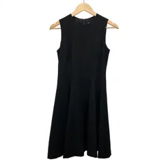 theory(セオリー) ワンピース サイズ2 S レディース美品  - 黒 クルーネック/ノースリーブ/ひざ丈