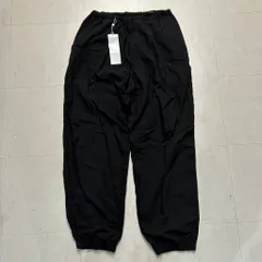 COMOLI コモリ 25SS KHADI COTTON DROWSTRING PANTS コットン ドローストリングパンツ BA01-03015 ブラック size:2 [中目黒A09]