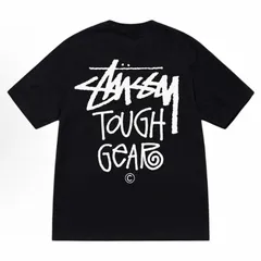 スツーシー STUSSY シルクスクリーン印刷パターンロゴショートスリーブアメリカンレトロTシャツ 男女兼用
