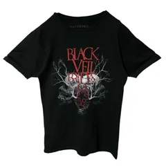 S USA製 ビッグプリント ブラックベイルブライズ バンT バンド スカル 髑髏 ブラック 黒 Tシャツ レディース ユニセックス メンズ 古着 半袖 CHM