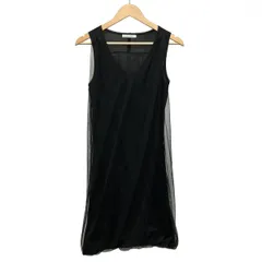 BEIGE(ベイジ) ワンピース サイズS レディース美品  - 黒 Vネック/ノースリーブ/ひざ丈/レース/バルーンスカート