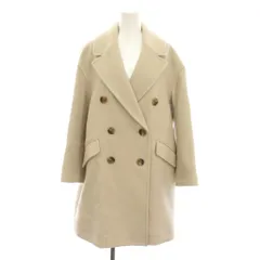 スローブ イエナ SLOBE IENA  ウールコート ロング アウター F ベージュ ダブルブレスト 長袖 19020912304040 /YM
