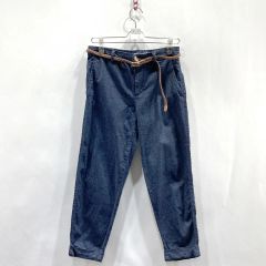 ザラ レディース デニムパンツ ベルト含む インディゴデニム 29 ヴィンテージ