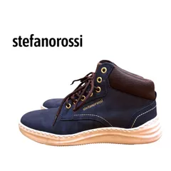 stefanorossi ステファノロッシ　ハイカットスニーカー　スニーカー　メンズ　26cm ディープブルーのサムネイル