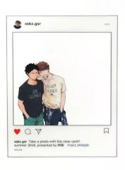 【中古】同人アクセサリー・小物系 【ハイキュー!!】B5下敷き 岩泉一＆及川徹(ぐさり) C94/刺傷