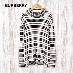 美品】バーバリーゴルフ（Burberry golf）✨ボーダー柄タートルネック