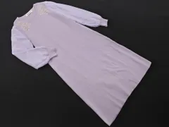 MISCH MASCH ミッシュマッシュ フラワー刺繍 ニット ワンピース sizeM/ラベンダー ■◇ レディース