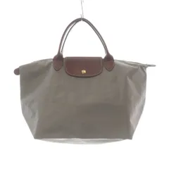 ロンシャン LONGCHAMP ルプリアージュ M 折りたたみトートバッグ ハンドバッグ グレー 茶色