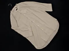 新品 TAKEO KIKUCHI タケオキクチ リネン混 スタンドカラー シャツ sizeXL/ベージュ ■◇ メンズ