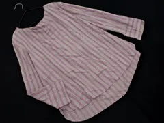 KUMIKYOKU 組曲 ストライプ ブラウス シャツ size3/紫ｘグレー ■◇ レディース