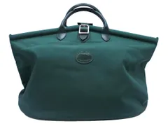 LONGCHAMP ロンシャン ボストン バッグ 緑 ■■ メンズ