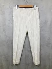 Spick & Span スピック＆スパン センタープレス ストライプ パンツ size36/アイボリー ■■ レディース