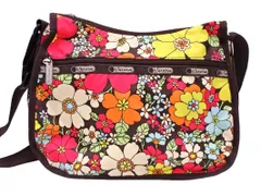 LeSportsac レスポートサック 花柄 ショルダー バッグ 茶 ■■ レディース