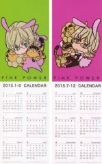 【中古】同人ポスター・タペストリー・カレンダー系 【TIGER＆BUNNY】名刺サイズカードカレンダー(御国紗帆) C87/PINK POWER
